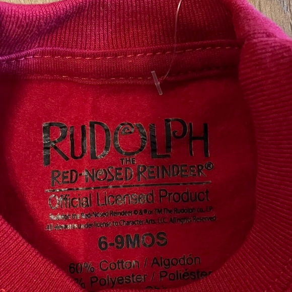 Rudolph the red nose reindeer NWT size 6-9 months - Picture 3 of 4